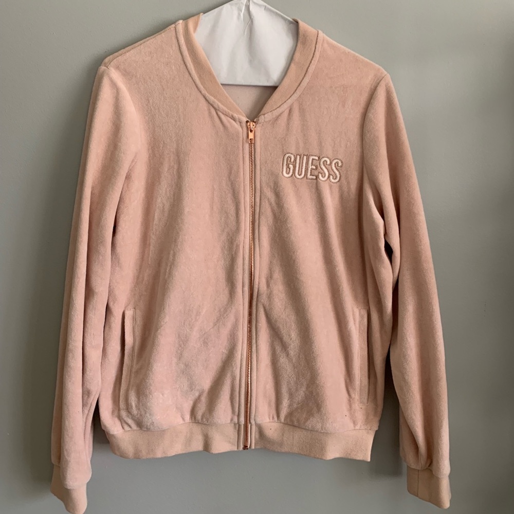 GUESS pink tracksuit jacket